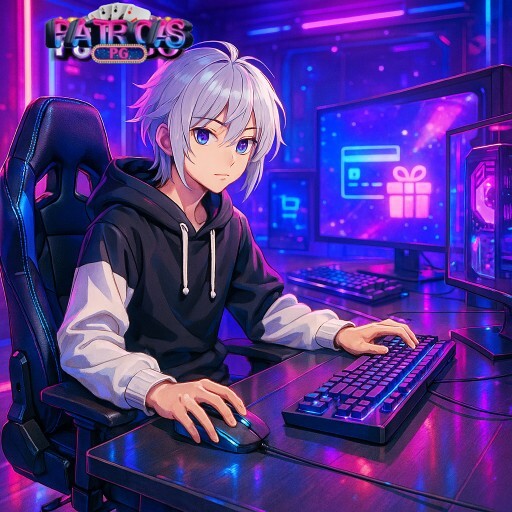 Imagem promocional da PATROASPG mostrando a plataforma e suas vantagens